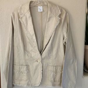 Vintage Avon Glittery Gold Fitted Blazer Jacket